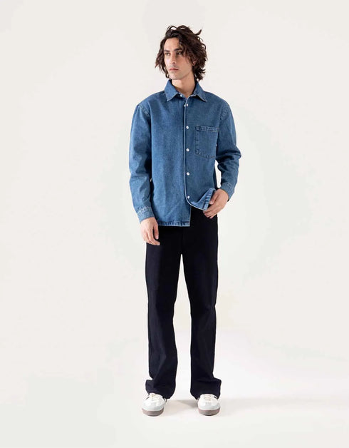 DENIM OVER SHIRT WITH POCKET
